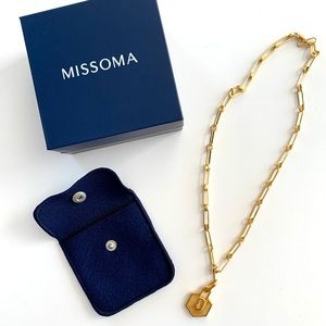 Missoma Textured Padlock Chain Necklace